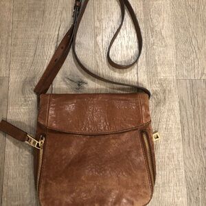 100% Leather VINCE CAMITO “sonny”Crossbody Bag